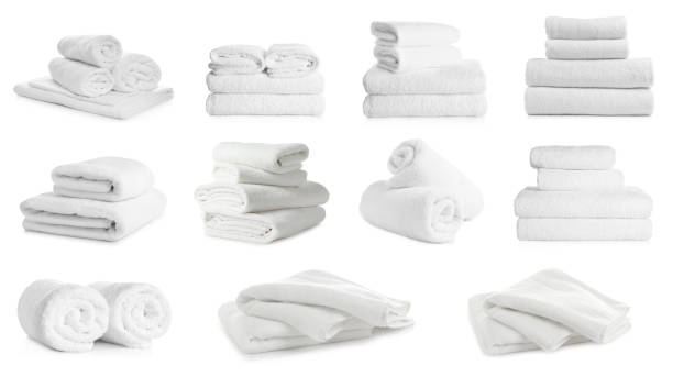 Clean white towels